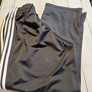 Adidas 3 Stripe Basketball Pants Black and White